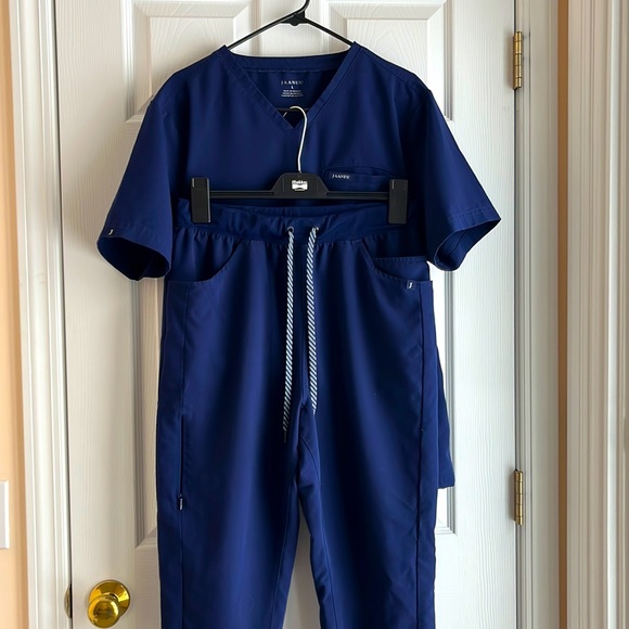 Jaanuu Pants Mens Jaanuu Navy Blue Jogger Scrubs Set Poshmark
